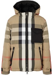 Burberry reversible check puffer jacket