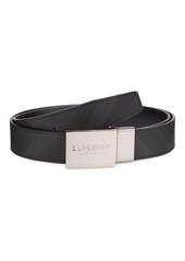 Burberry Reversible Logo Plaque Cut-To-Size Leather Belt