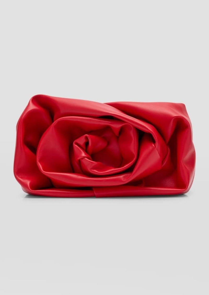 Burberry Rose Leather Clutch Bag