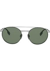 Burberry round frame aviator sunglasses