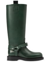 Burberry Saddle knee-high leather boots