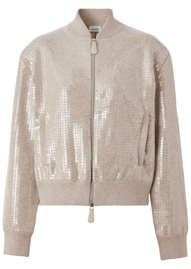 Burberry sequinned bomber jacket