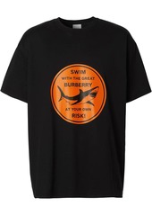 Burberry shark-print cotton T-shirt