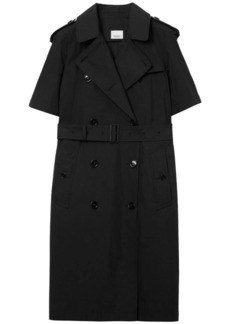 Burberry short-sleeved belted trenchcoat dress