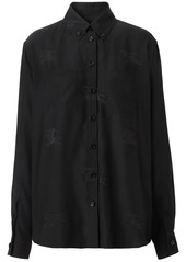 Burberry silk EKD pattern shirt