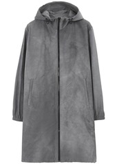 Burberry single-breasted hooded coat