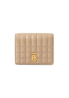Burberry small quilted leather folding wallet