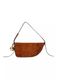 Burberry Small Shield Suede Sling Bag