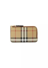 Burberry Somerset Check Coated Canvas Wallet