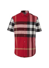 Burberry Somerton Plaid Short-Sleeve Sport Shirt