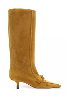 Burberry Storm Suede Knee-High Boots