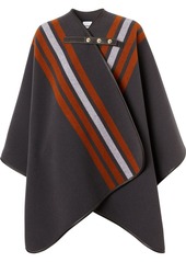 Burberry stripe detail cape