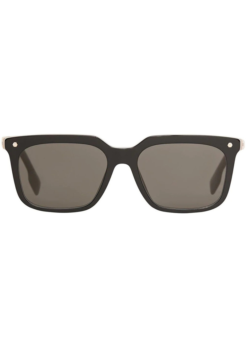 Burberry stripe detail square-frame sunglasses