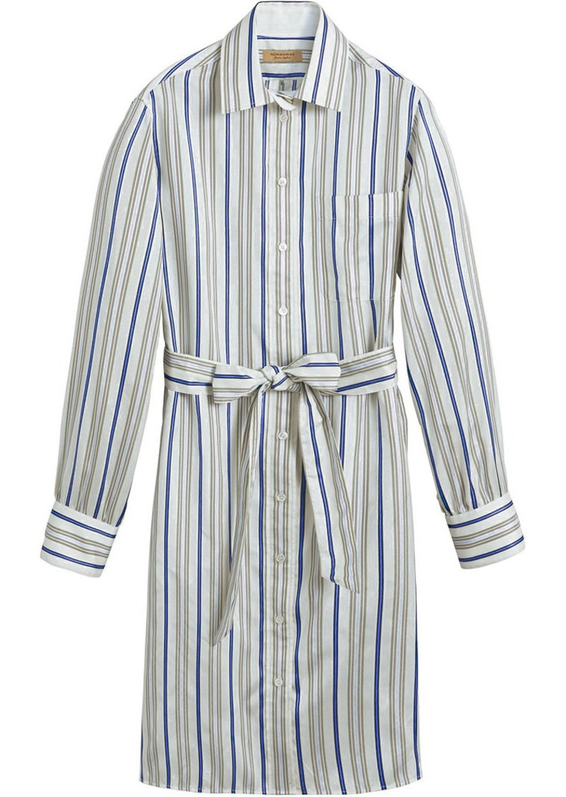 Burberry Striped Silk Shirt Dress | Dresses