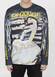Burberry Swan print jumper