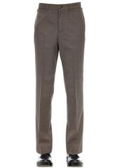 Burberry Tailored Slim Check Cotton Blend Pants