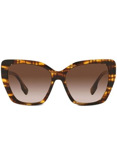 Burberry Tasmin tortoiseshell-check sunglasses