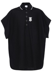Burberry Tb Logo Cotton Blend Polo Cape