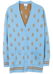 Burberry TB monogram-patterm knit cardigan