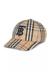 Burberry TB Monogram Vintage Check Baseball Cap
