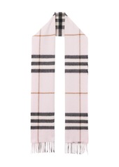 Burberry The Classic check-pattern fringed scarf