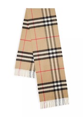 Burberry The Classic Giant Check Cashmere Scarf