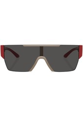 Burberry tinted-lenses mask-frame sunglasses