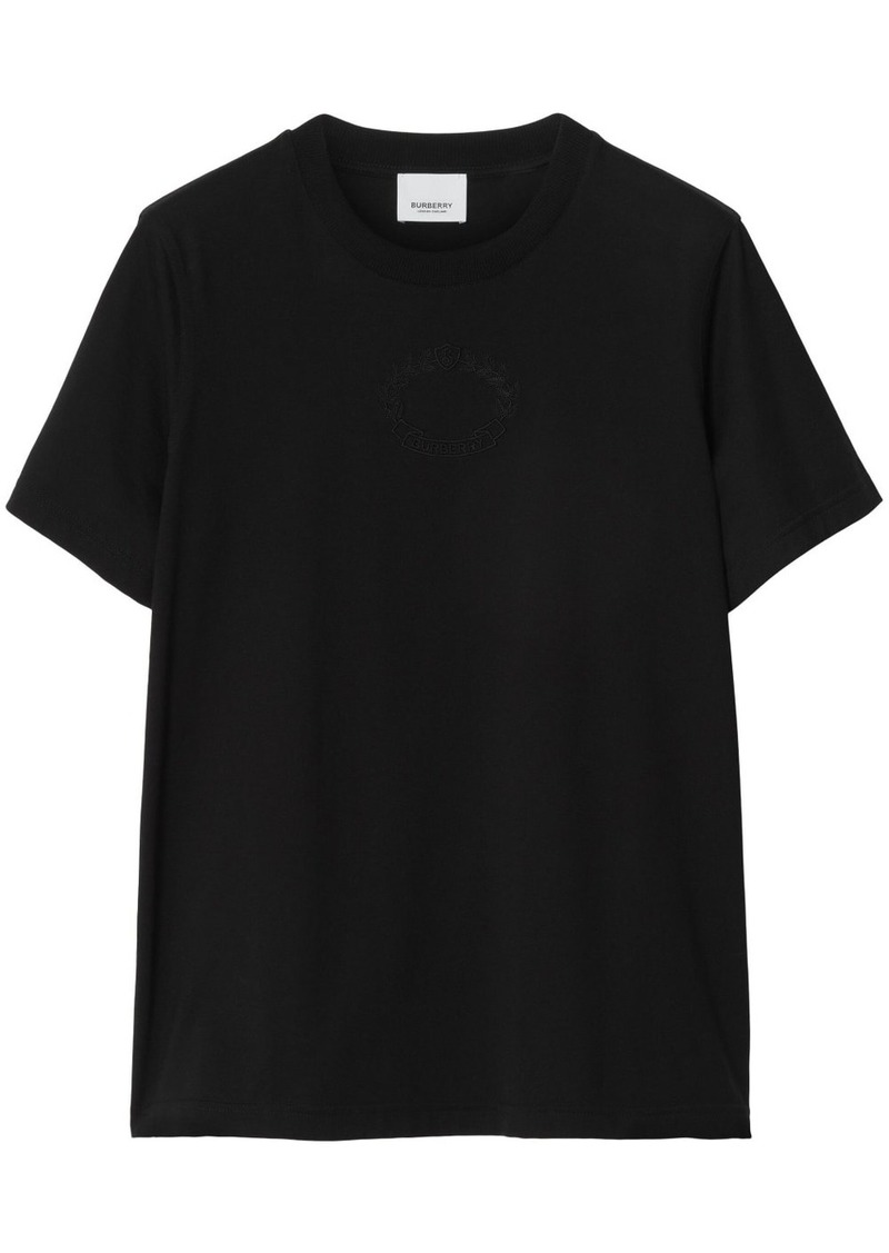 Burberry tonal embroidered-logo T-shirt