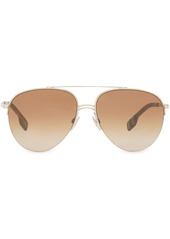 Burberry top bar aviator-style sunglasses
