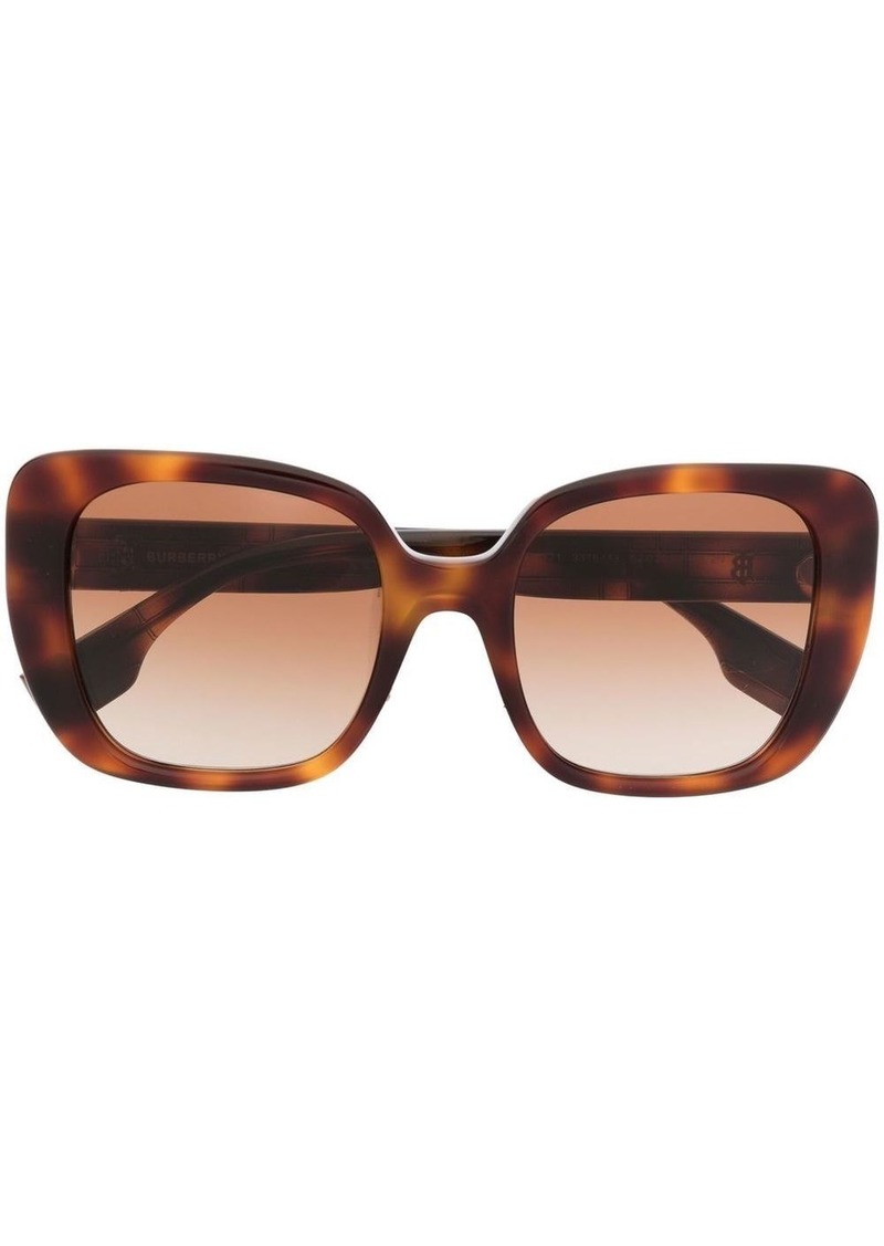 Burberry tortoiseshell-effect square-frame sunglasses