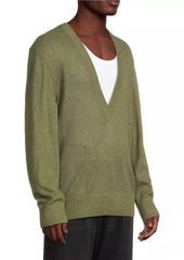 Burberry V-Neck Wool Sweater