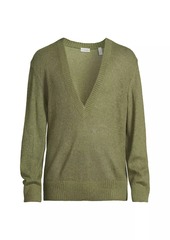 Burberry V-Neck Wool Sweater