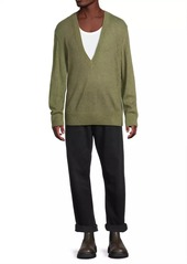 Burberry V-Neck Wool Sweater