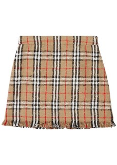 Burberry Vintage Check bouclé mini skirt