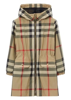 Burberry Vintage-check hooded parka