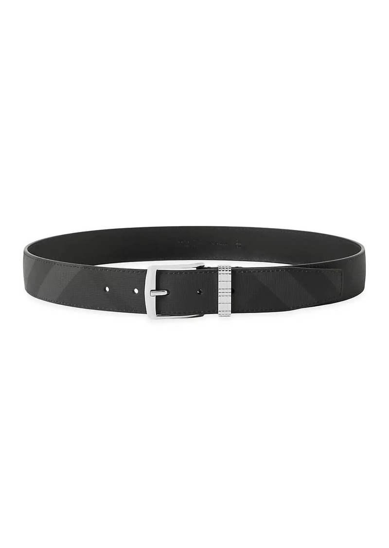 Burberry Vintage Check Leather-Lined Belt
