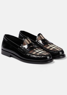 Burberry Vintage Check leather loafers