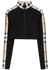 Burberry Vintage Check-panel cropped top