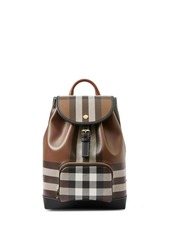Burberry vintage check-pattern leather backpack