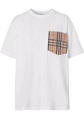 Burberry Vintage Check pocket cotton T-shirt