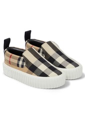 Burberry Kids Vintage Check slip-on sneakers