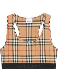 Burberry Vintage Check sports bra