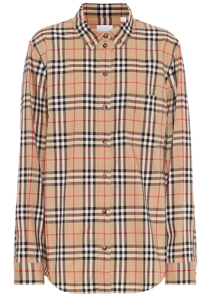 Burberry Vintage Check stretch-cotton shirt