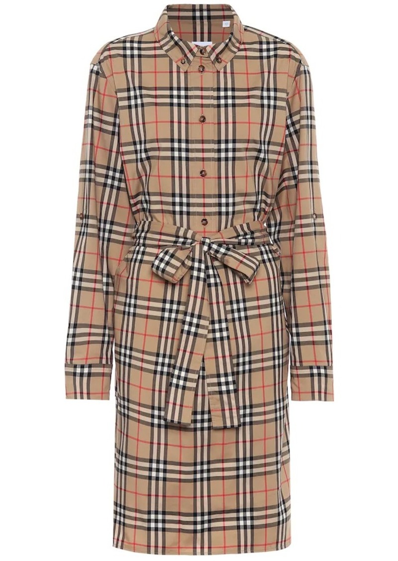 Burberry Vintage Check stretch-cotton shirt dress