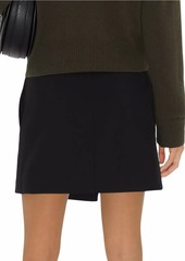 Burberry Lobster Clasp-Fastened Wool Miniskirt