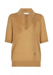 Burberry Wool, silk and cashmere polo top