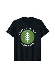 Burton Island State Park Vermont VT Forest Tree Badge T-Shirt