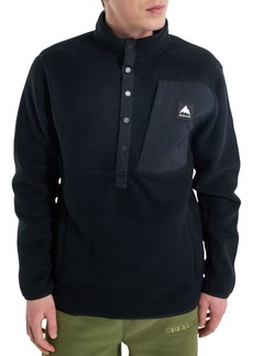 Burton Men's Cinder Fleece Pullover Shirt, Small, Black