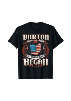 Burton Ohio USA Flag Independence Day T-Shirt