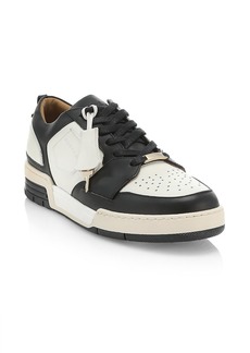 Buscemi Air Jon Low-Top Vitello Leather Sneakers